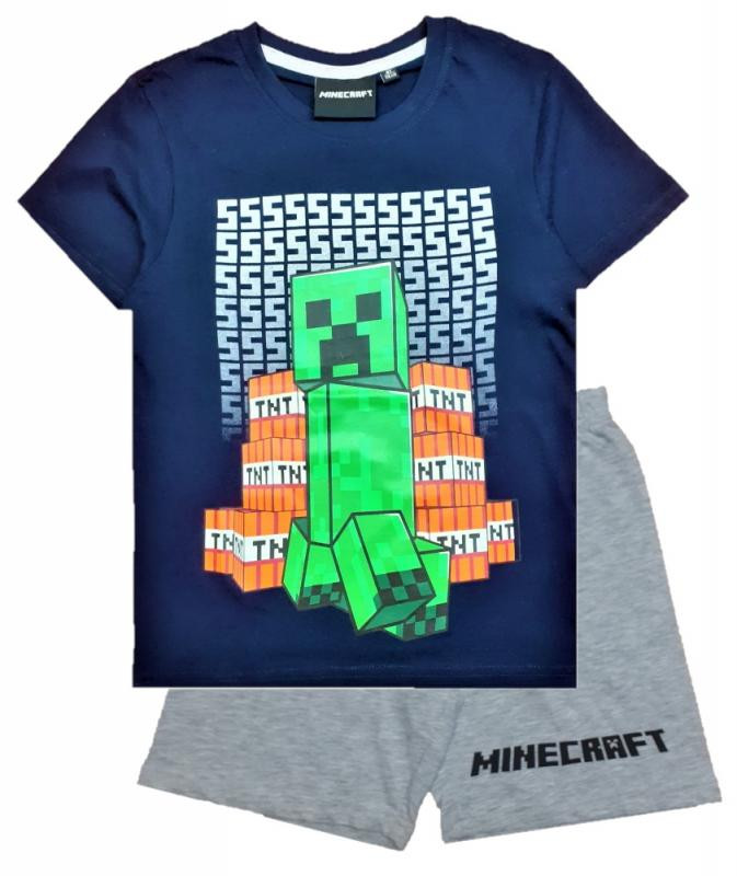 Minecraft gyerek rövid pizsama 8 év
