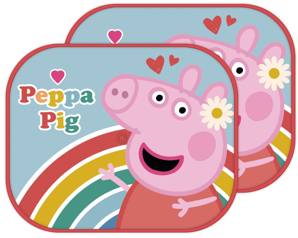 Peppa malac Rainbow napellenző ablakra 2 db-os