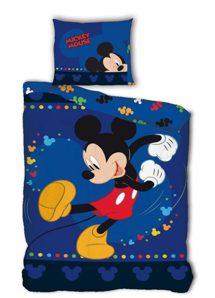 Disney Mickey Steps ágyneműhuzat 140×200cm, 63×63 cm microfibre