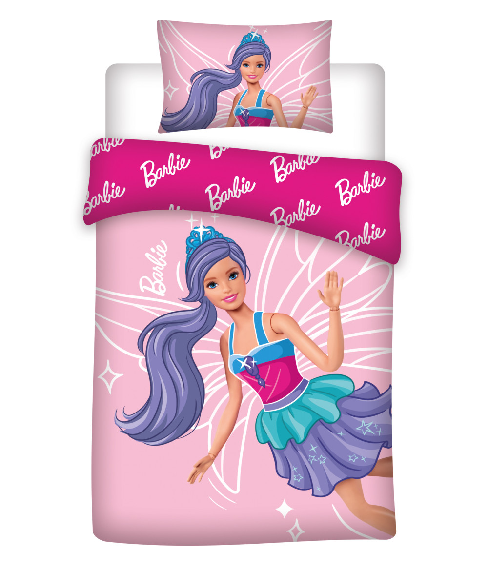 Barbie Wings gyerek ágyneműhuzat 100×140 cm, 40×45 cm