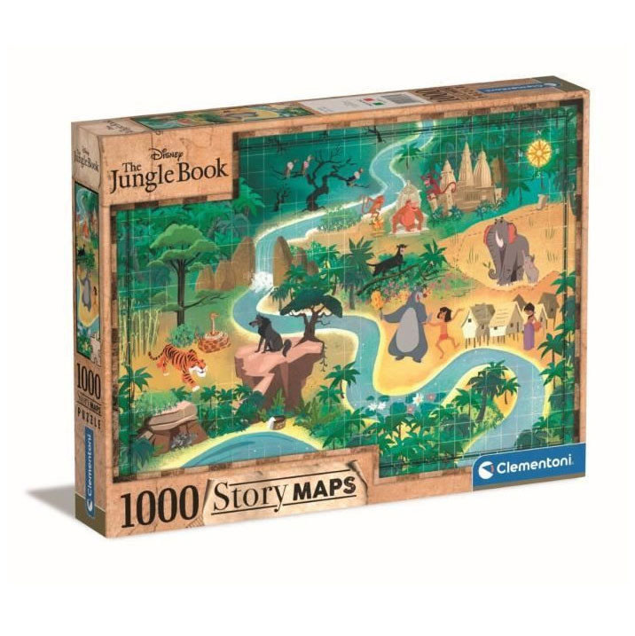 Mesetérkép Jungle Book 1000 db-os puzzle Clementoni