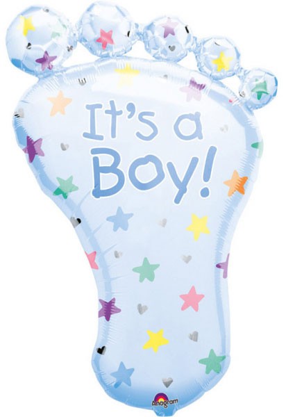 Baby Boy Foot fólia lufi 82 cm