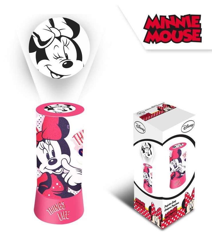 Disney Minnie 2 az 1-ben kivetítő, lámpa, éjszakai fény