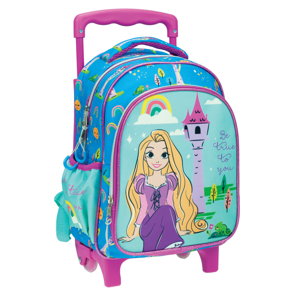Disney Hercegnők Aranyhaj Be True gurulós ovis hátizsák, táska 30 cm
