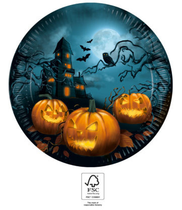 Halloween Sensations papírtányér 8 db-os 23 cm FSC